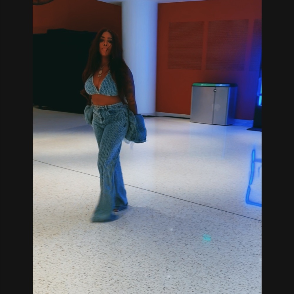 Denim 3 piece out fit